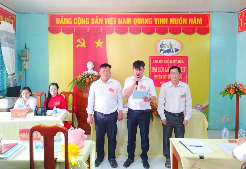 Đại hội Chi bộ khóm Mỹ Hòa 